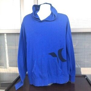 Hurley Blue Mens Hoodie Sweatshirt Size XL